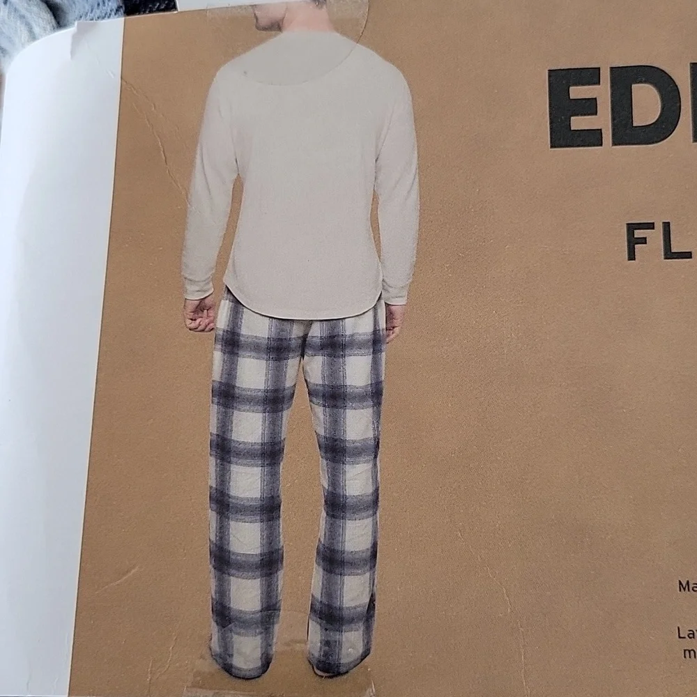 Eddie Bauer Men's 2 Piece Flannel Pajama Set In Size Small NWT